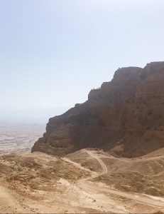 The profile view of where King Herod's palace stood. 